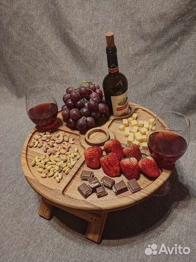 Винный столик дуб