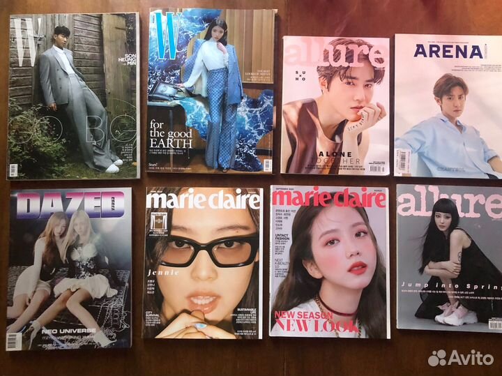 Журналы BTS, EXO, Blackpink, The Boyz, itzy