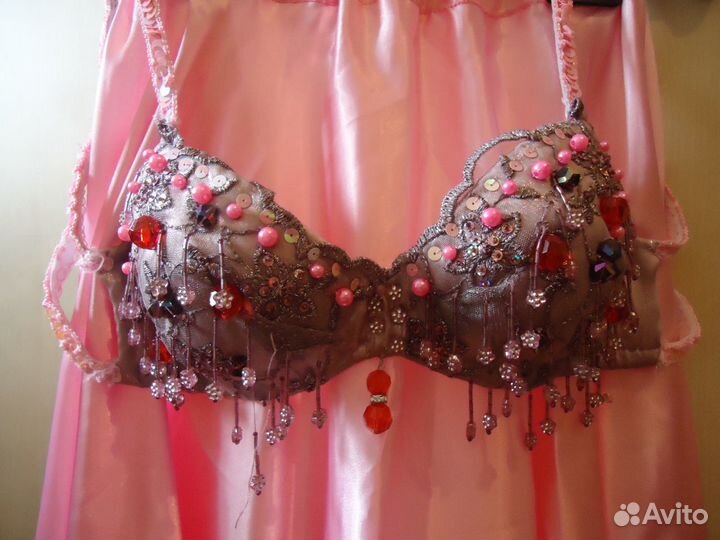 Костюм для беллиданса розовый на 40-42 размер