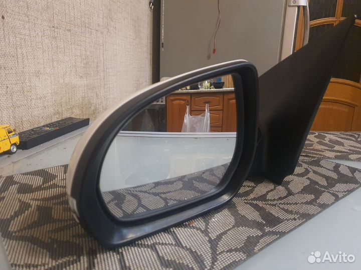 Зеркало левое kia rio 3 рио 3 с повторителем белое