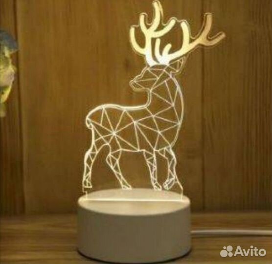 Светильник/Ночник/светодиодный/3D/Подарок