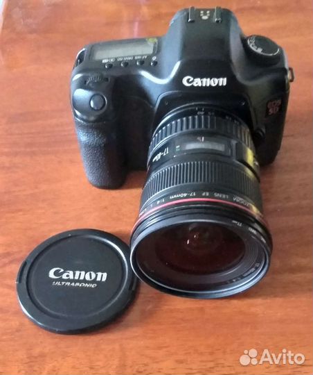 Зеркальный фотоаппарат canon 5d с объективом