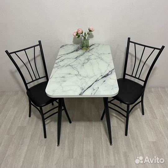 Стол с фотопечатью Мрамор новый в наличии