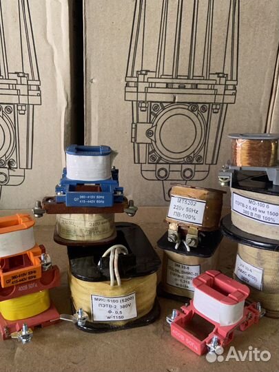 Катушки к пускателям, электромагнитам, контакторам