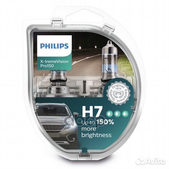 Лампа H7 X-treme Vision Pro150 12972xvps2 Philips