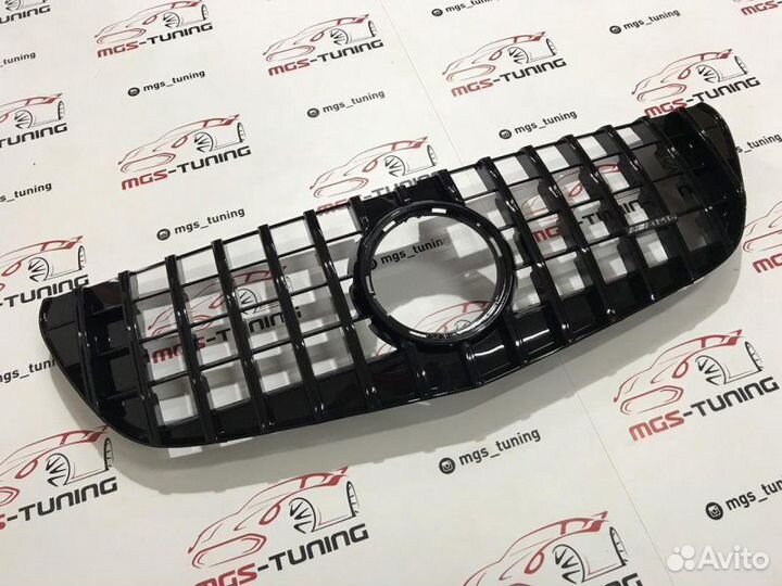 Решетка V-Class GT 14-нв Black Без звезды AMG