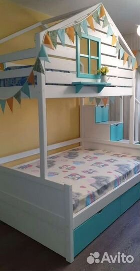 Кровать Чердак-двухъярусная
