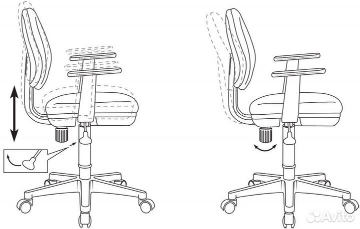 Кресло детское Бюрократ CH-W356axsn