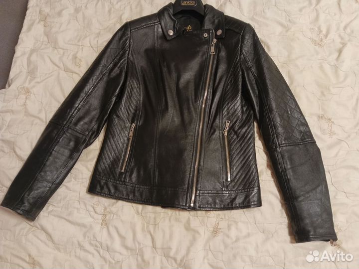 Кожаная куртка косуха женская 44-46