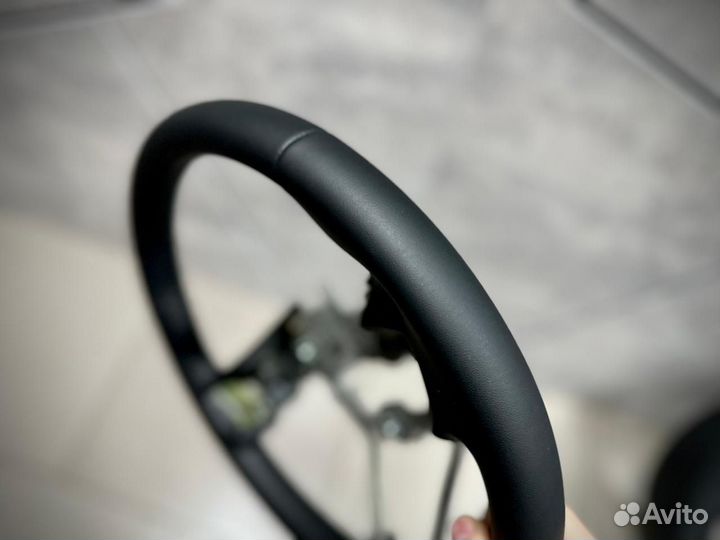 Руль hyundai i40 перешит в экокожу