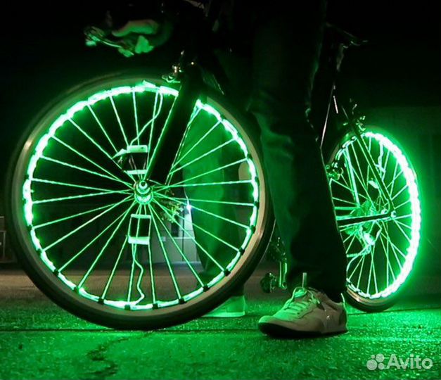 Аксессуары на велосипед подсветка на 2 колеса
