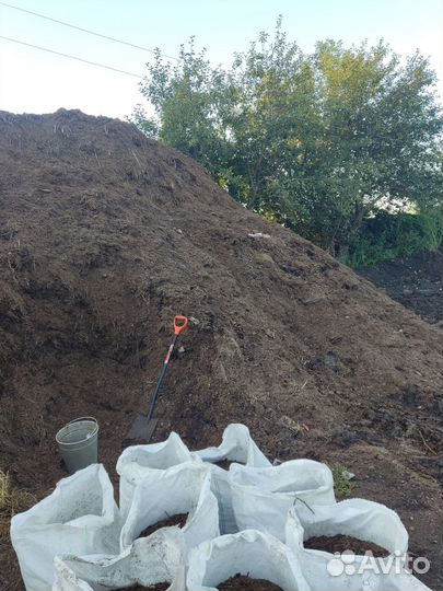 Конский перегной в мешках