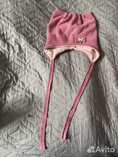 Шапка на весну для девочки 52-54