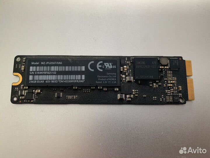Твердотельный накопитель ssd 256Gb MacBook