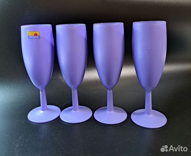 Фиолетовые бокалы фужеры