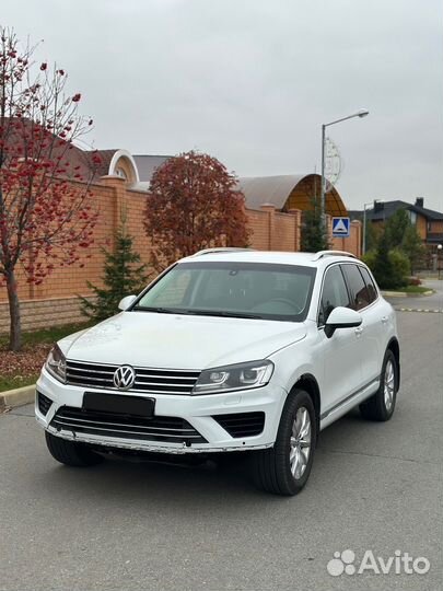 Volkswagen Touareg 3.6 AT, 2015, битый, 80 500 км