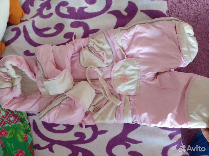 Комбинезон трансформер зимний на девочку