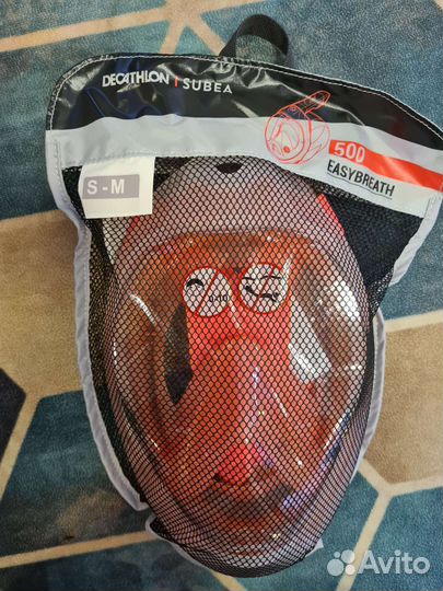 Новая маска декатлон для снорклинга