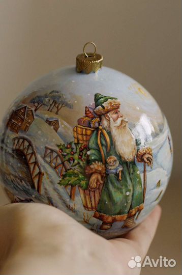 Ёлочный шар ручной работы