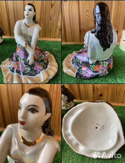 Статуэтка Фарфоровая СССР Конькобежка Ребенок