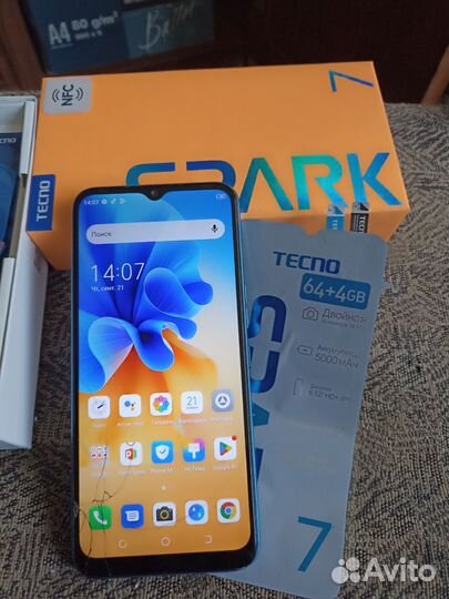 Смартфон techno spark 7