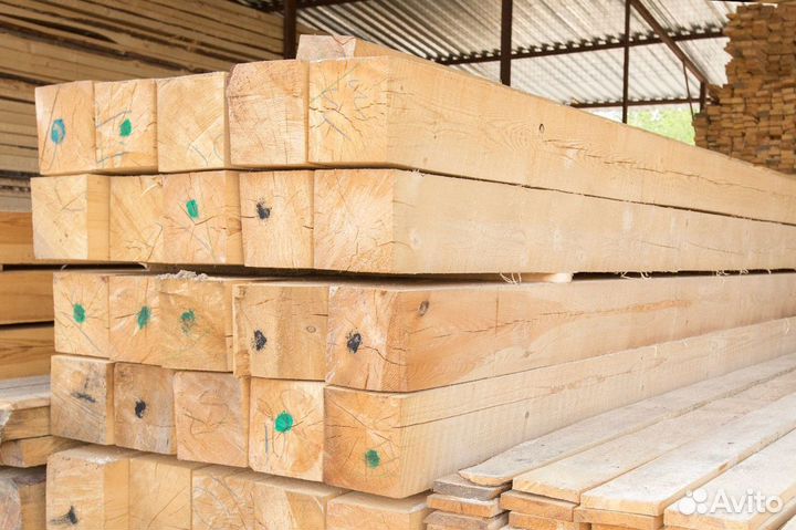 Пиломатериал, доска обрезная, брус профилированный