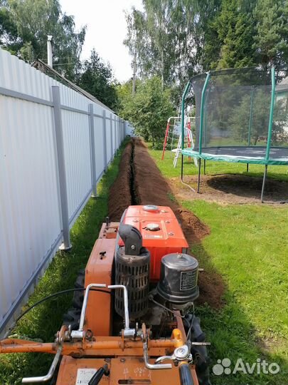 Услуги траншеекопатель бара. мини экскаватор