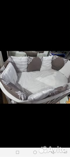 Бортики и балдахин в кроватку