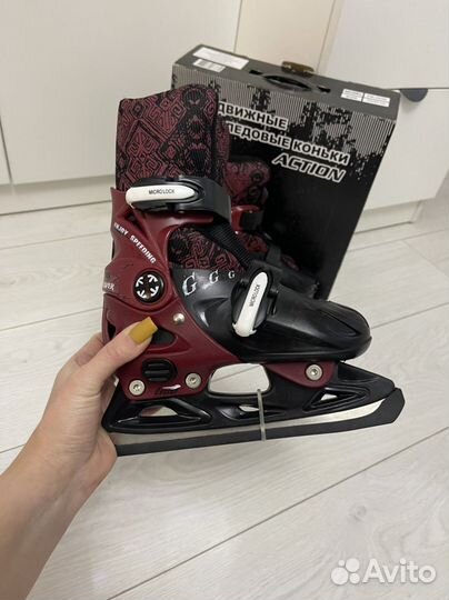 Коньки раздвижные новые