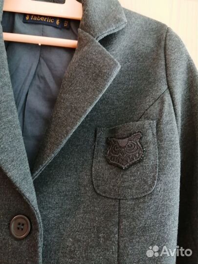 Школьный жакет для девочки 122 серая