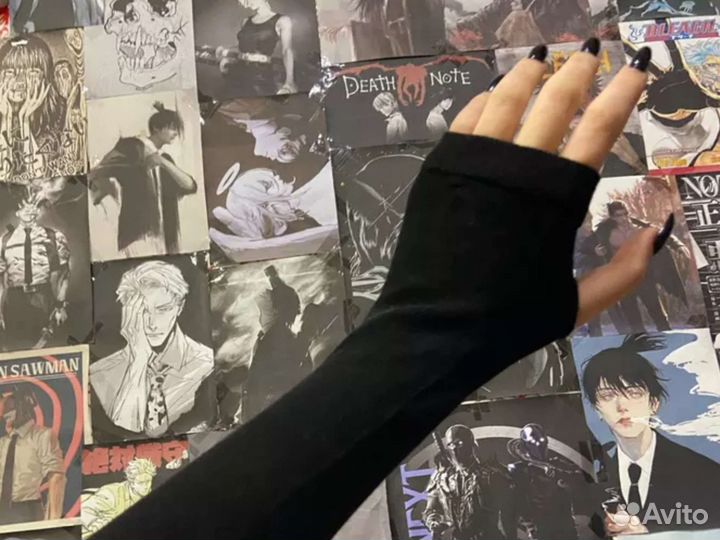 Перчатки митенки, минетки, аниме, косплей