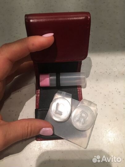 Кожаный футляр для линз