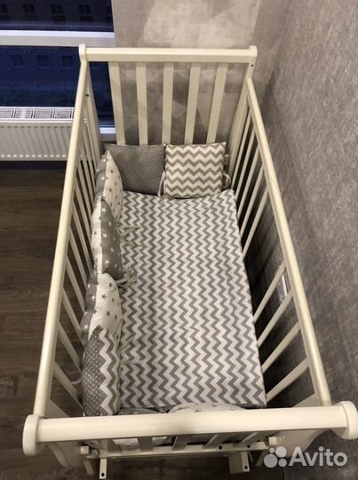 Кроватка Кубаночка+матрас Plitex