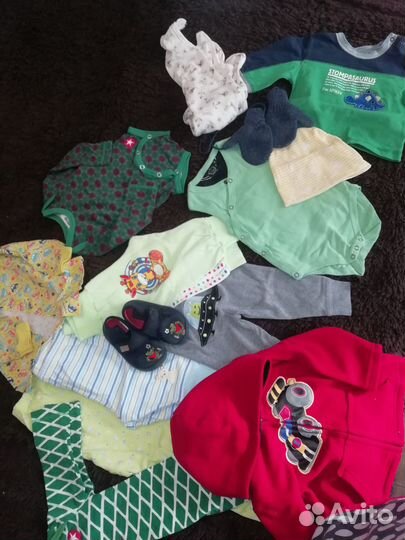 Детские веши пакетом на мальчика от 0 до 2 лет