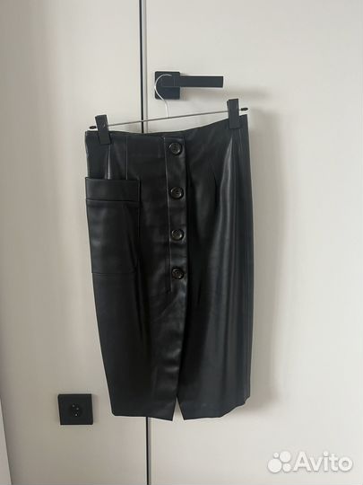 Кожаная юбка stradivarius