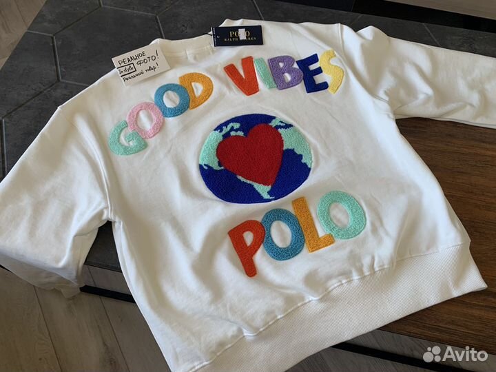 Свитшот polo ralph lauren good vibes