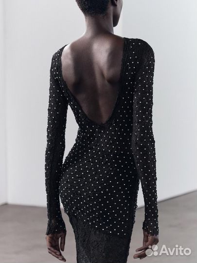 Кофта лонгслив сетка в стразах zara s новый