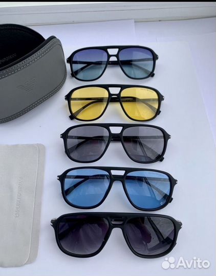 Очки emporio armani aviator авиатор желтые