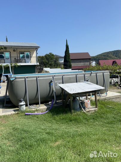 Каркасный бассейн интекс бу размер 3/5 метр