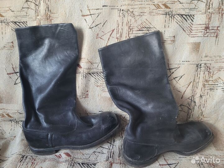 Сапоги кожаные