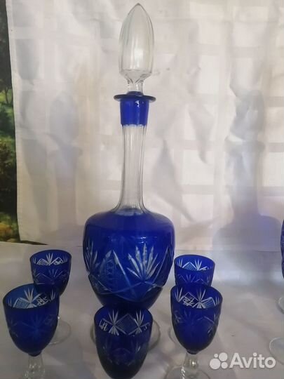 Хрусталь Сталинский Ампир (Кобальт )