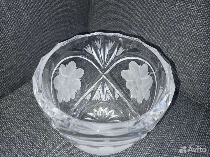 Ваза конфетница хрусталь СССР