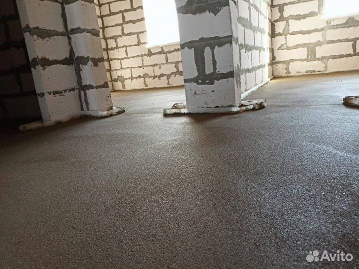Стяжка пола полусухая Заливка
