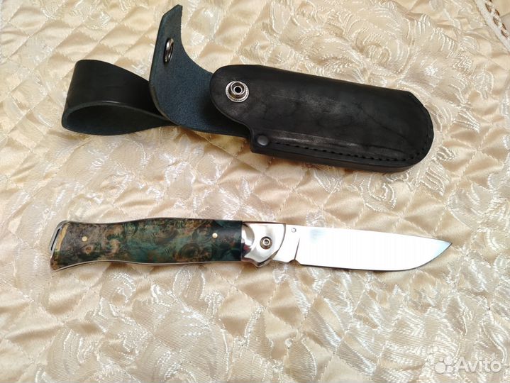 Нож складной ручной работы