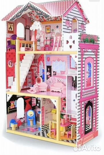 Кукольный домик с мебелью