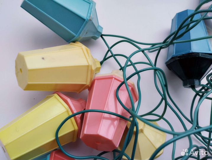 Две ёлочные гирлянды СССР