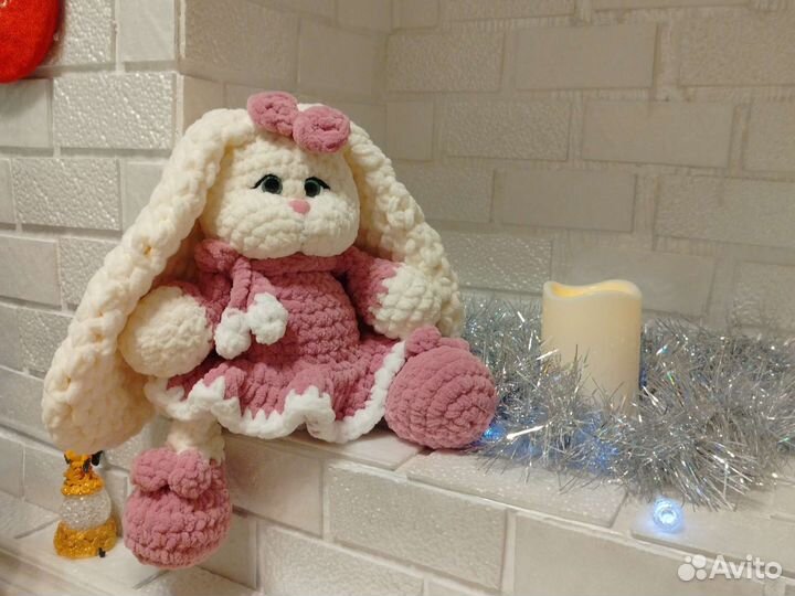 Мягкая игрушка заяц ручная работа