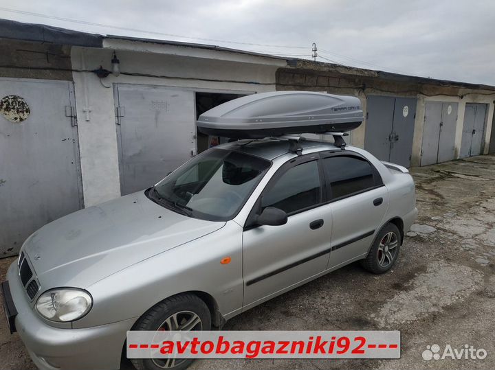 Автобокс(багажник) на крышу Daewoo-Chevrolet Lanos