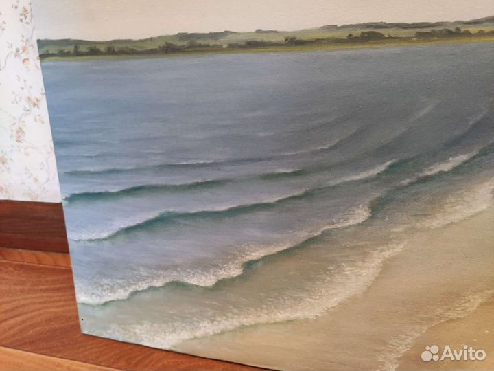 Картина маслом река Уса