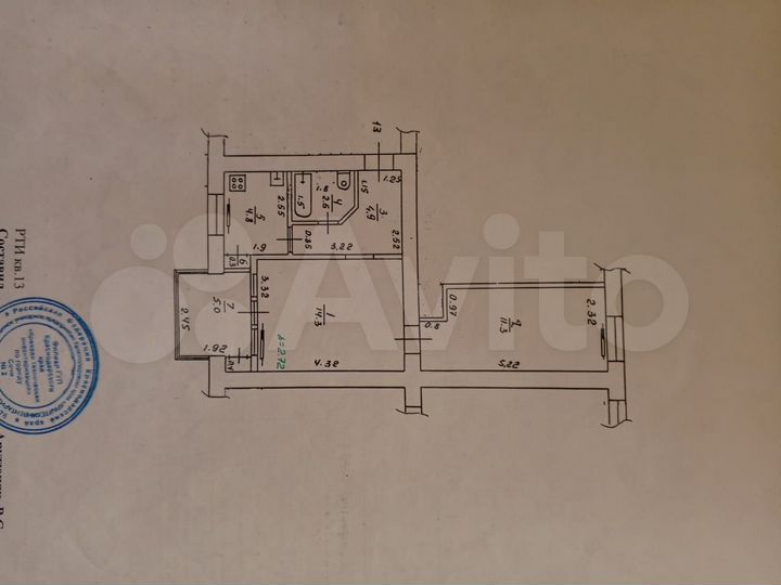 2-к. квартира, 38,2 м², 1/3 эт.